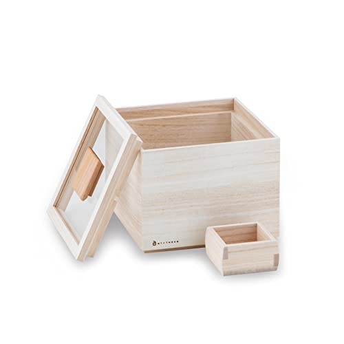 Masuda Kiribako Rice Storage Box Kome Bitsu 3kg Natural Paulownia Wood Japan