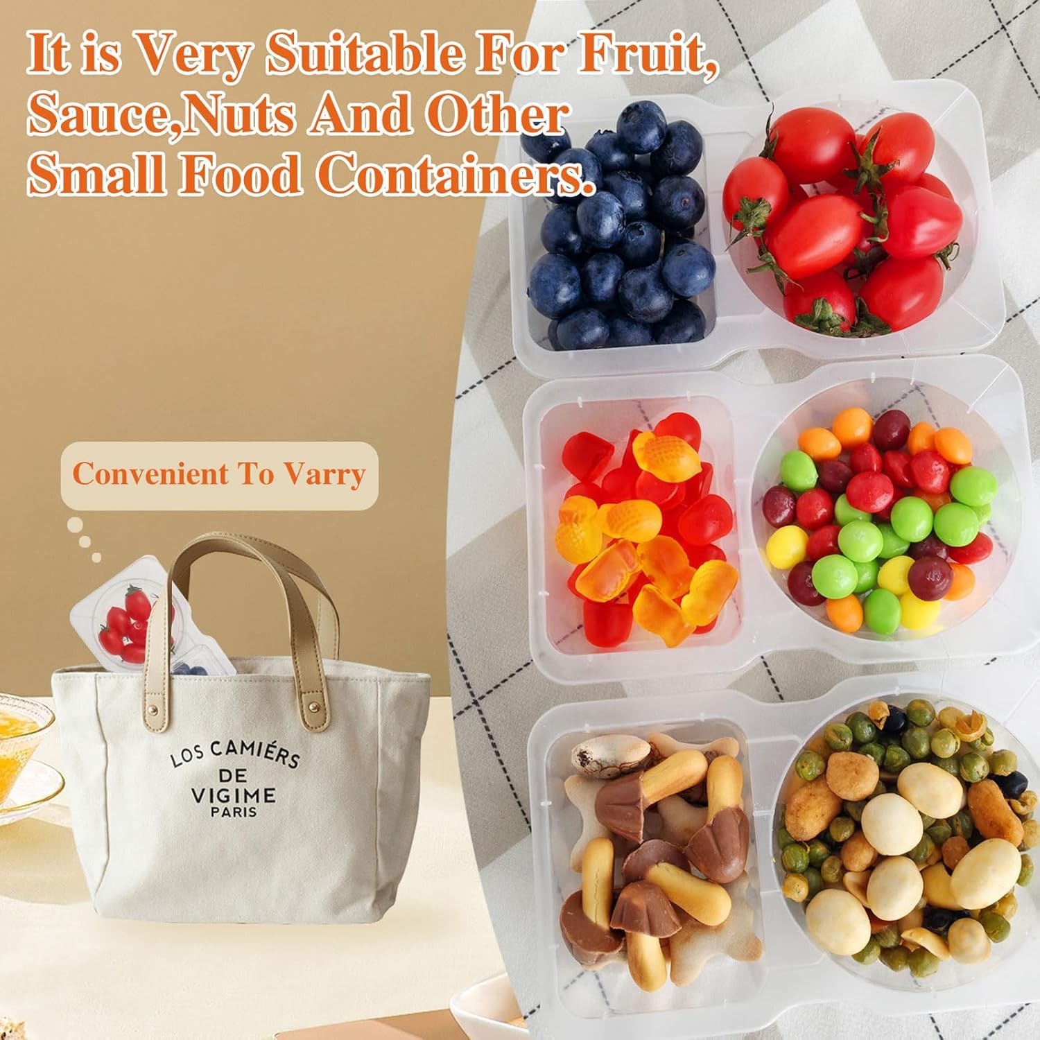10 Piece Reusable Snack Containers Set