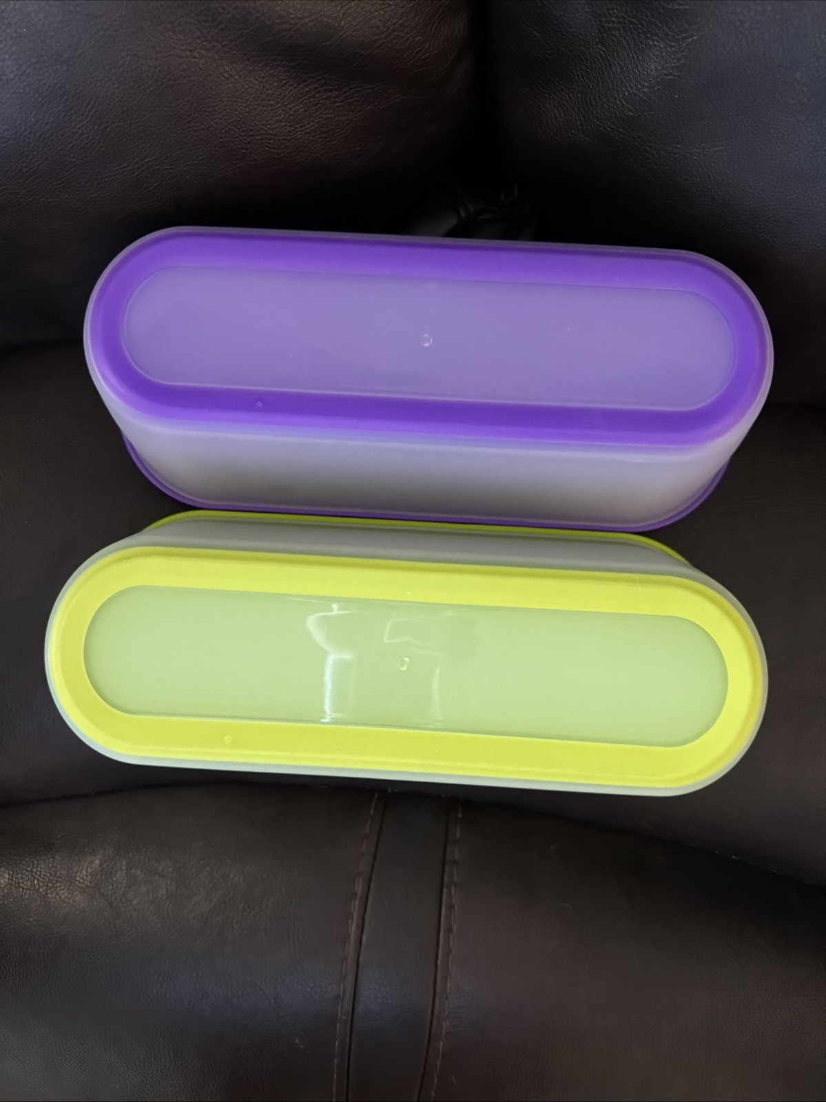 Set of 2 SUMO Homemade Ice Cream Containers (1.5 Qt Each) Purple & Green