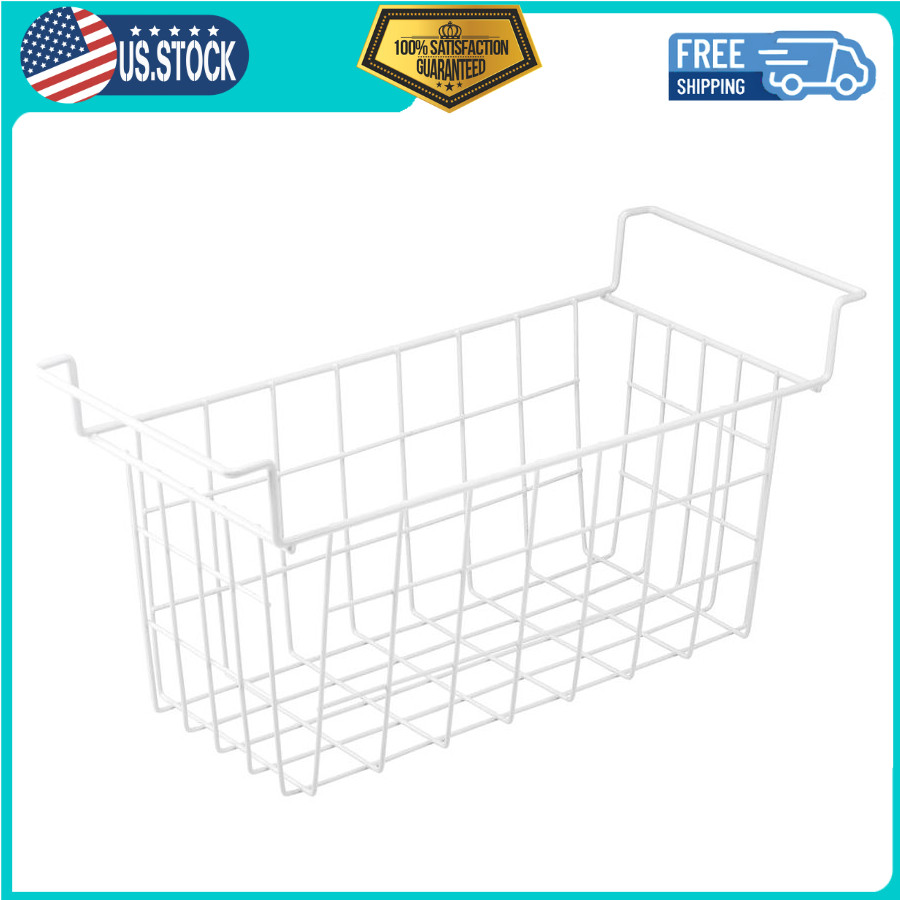 2 Pack 17.5″ Freezer Organizer Bins, Metal Wire Storage Baskets for Chest Freeze