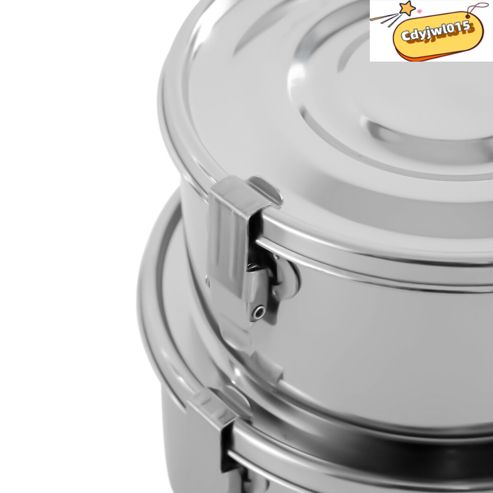 3-Piece 304 Stainless Steel Food Storage Containers Set 650/1000/1600ml