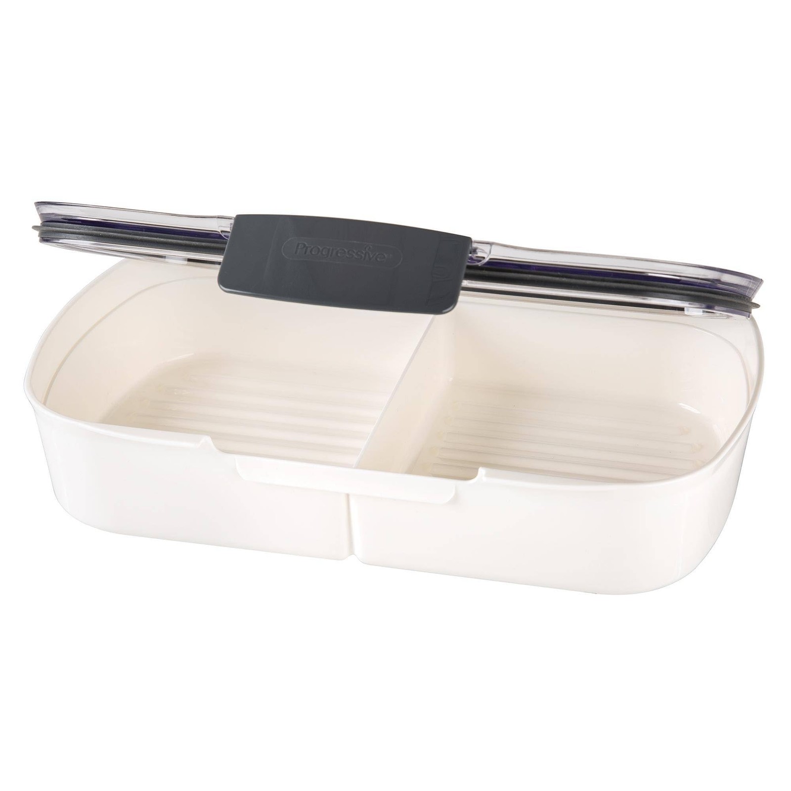 Split Deli Food Storage Container with Air-Tight Silicone Seal and Dry Erase …