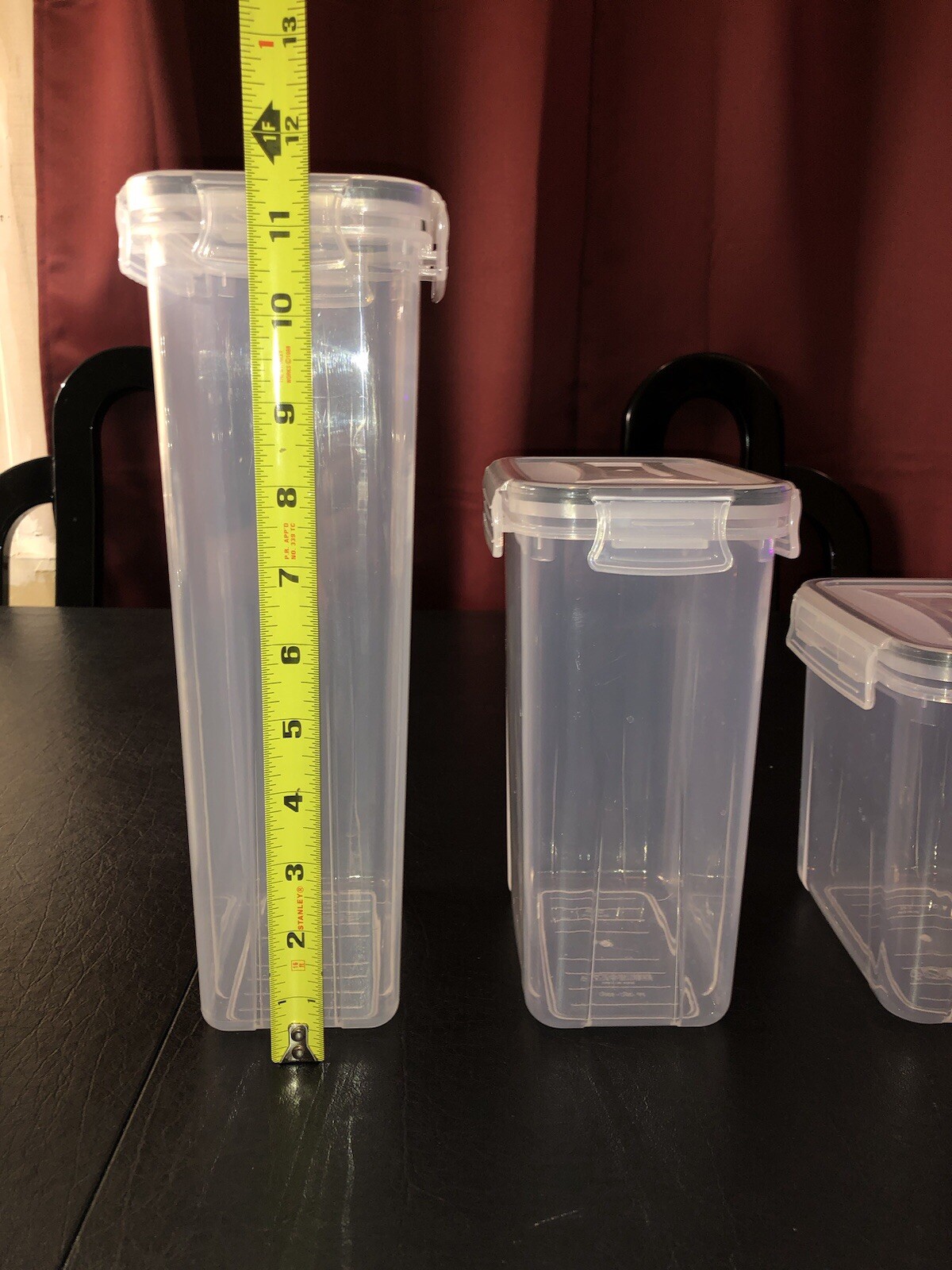 PRAKI Airtight Food Storage Containers Set with Lids – 4 PCS – Open/Used