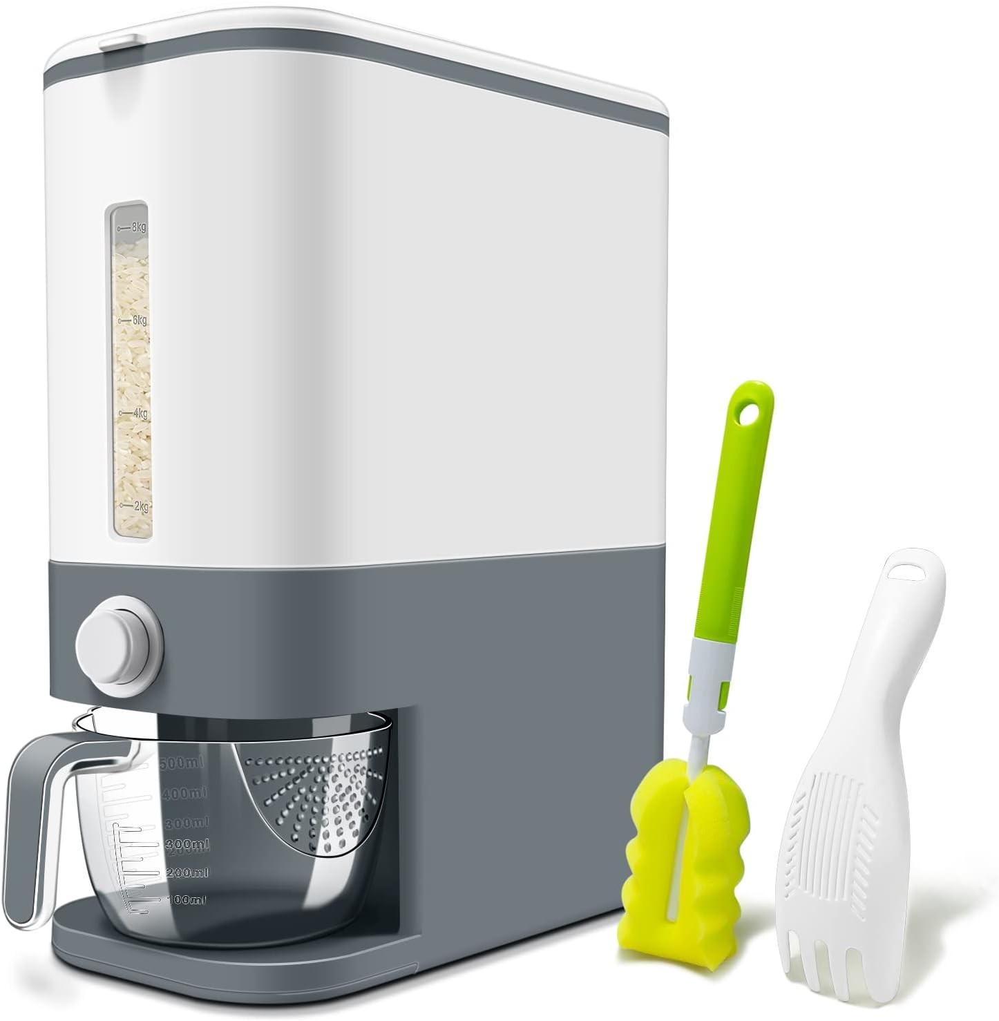 Dispensador de arroz cocina dispensador almacenamiento cocina granos 25Lbs Nuevo