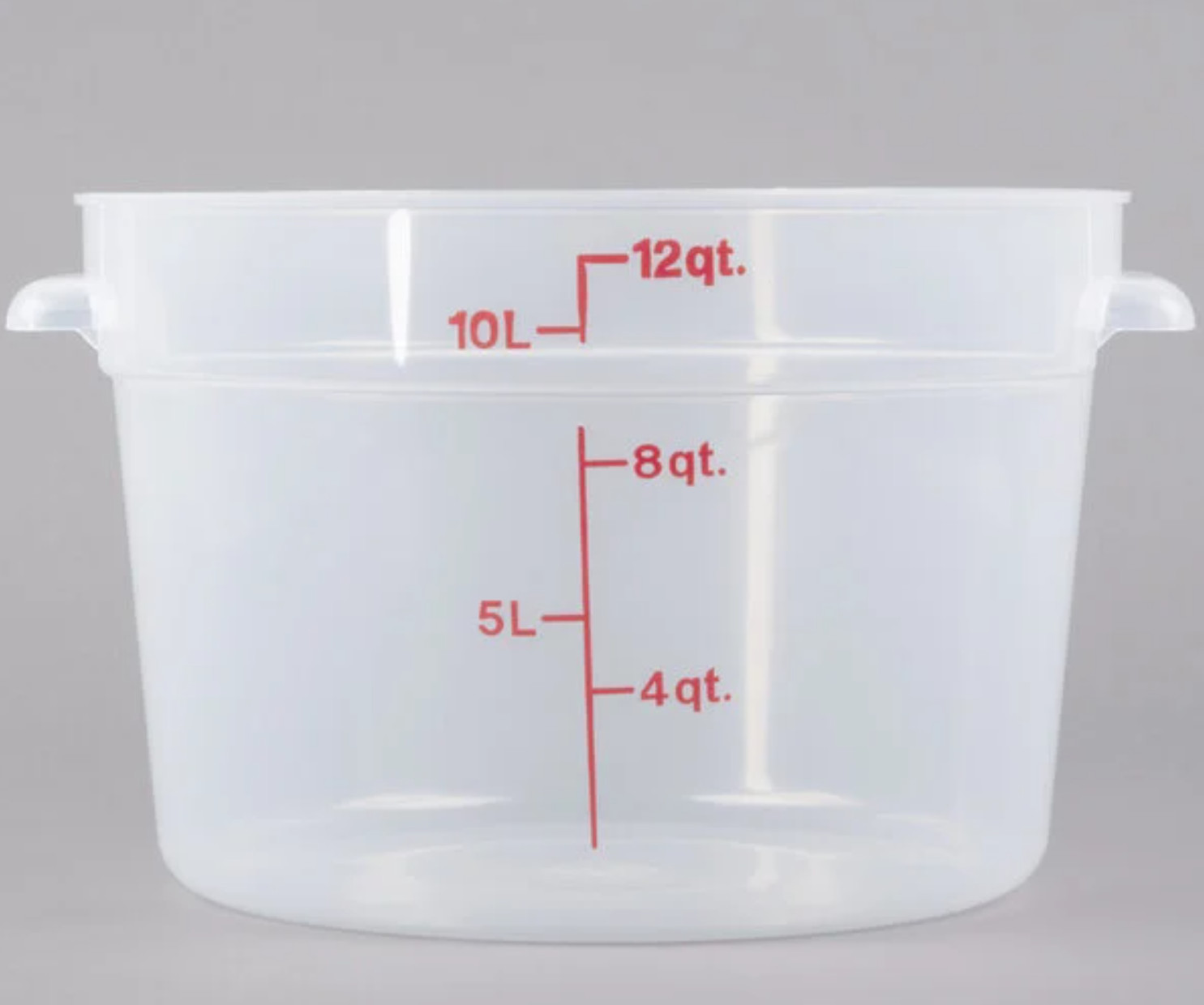 Cambro Camwear Food Storage Containers 6 & 12 Qt Round With Lids Restaurant