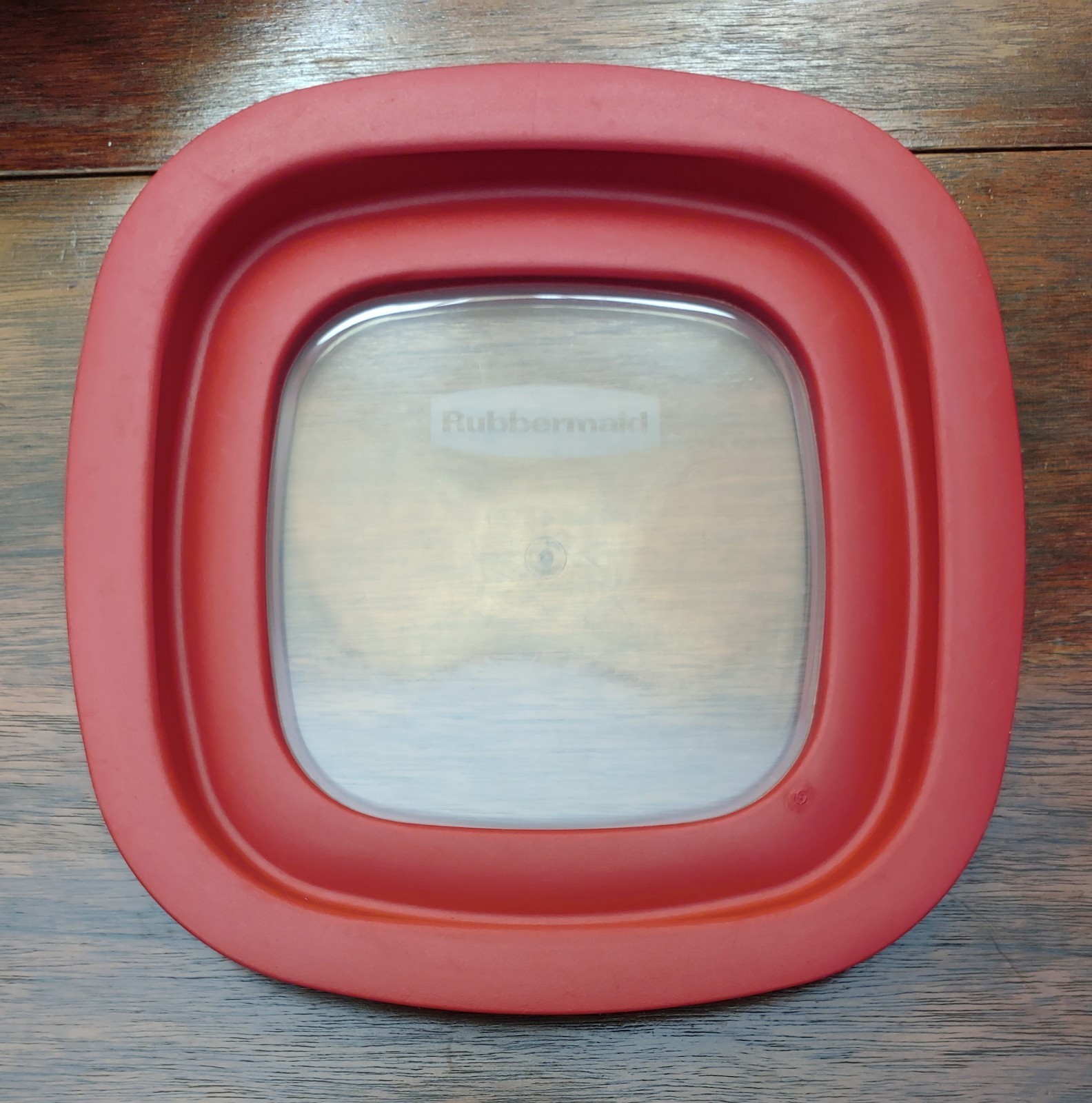 Lot Of 6 Rubbermaid Premier Square Snap Lid Replacement 7″ Red 10M3M4 LIDS ONLY