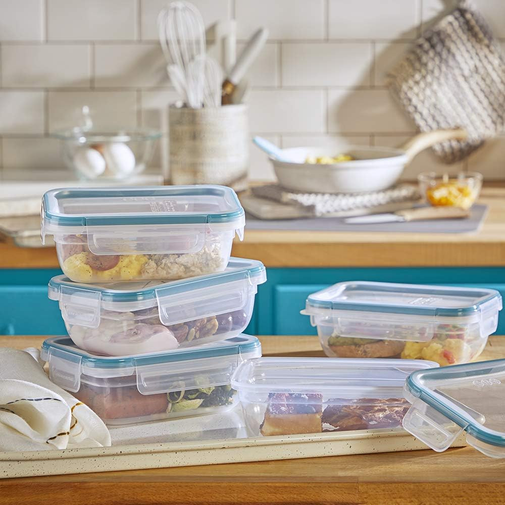 Airtight 5-Pack Food Storage Containers with BPA-Free Locking Lids