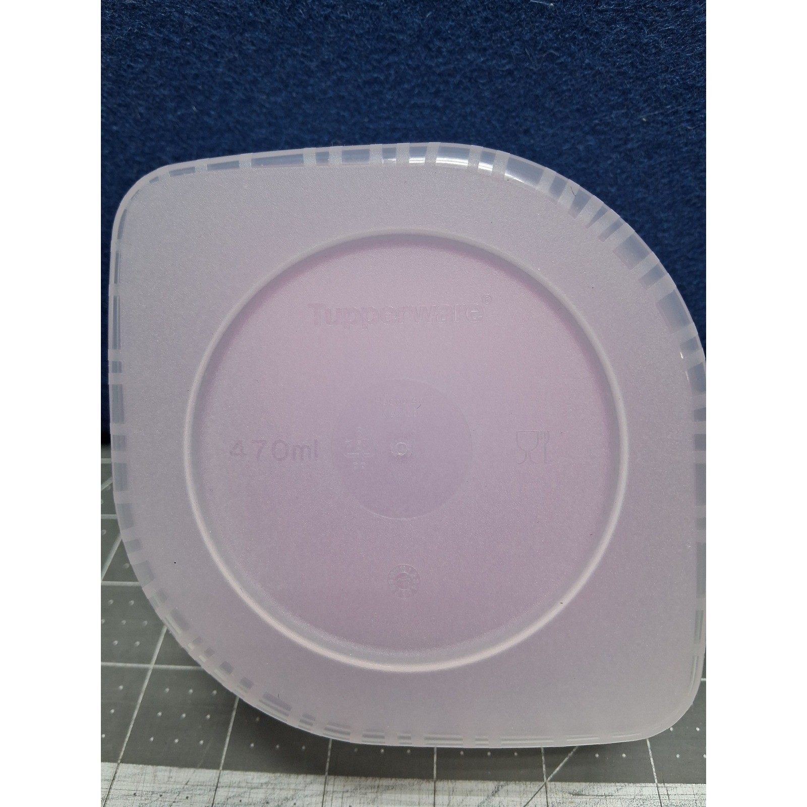 Tupperware Storage Container Lavender Purple 470ml Striped 5056A 6 Mexico