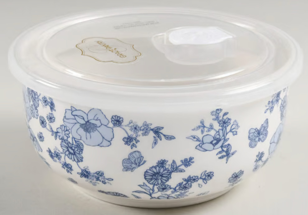 Grace Pantry ‘KATIE’ Microwave Bowl- Food Storage Container w/ Vented Lid 5″ NEW