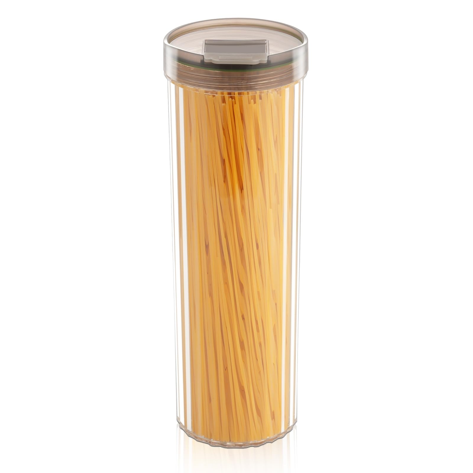Tall Spaghetti Pasta Storage Container – 48oz Clear Pasta Holder Airtight Spa…