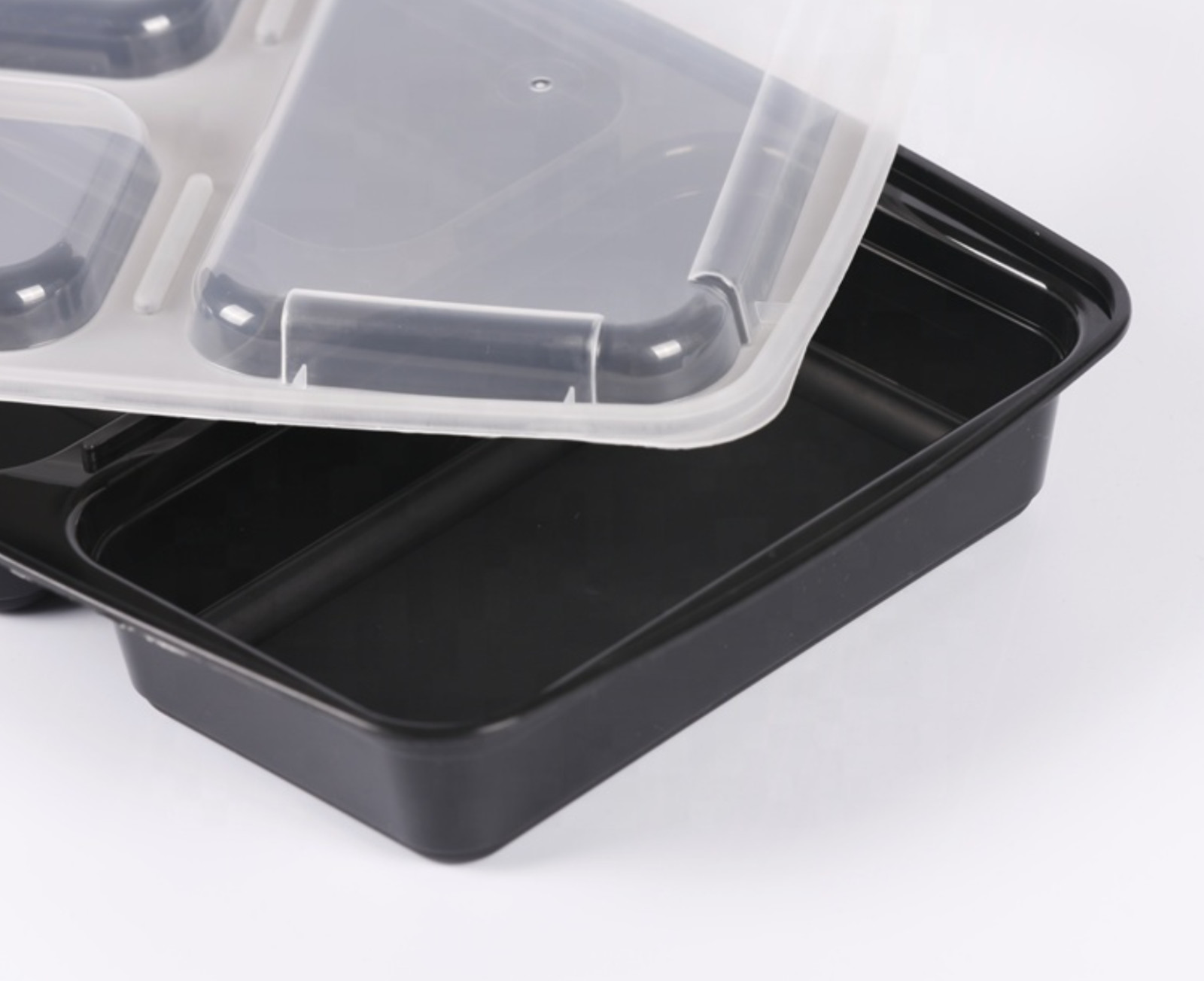 3 Compartment Food Container Ready Meal Prep Storage With Lids 10 Pack