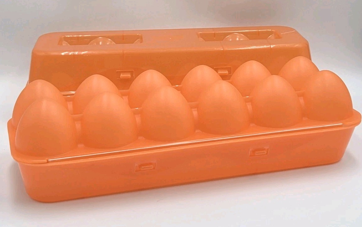 Lot Of 2 Tuff Stuff Reusable Plastic Jumbo Duck Turkey Egg Cartons BPA Free