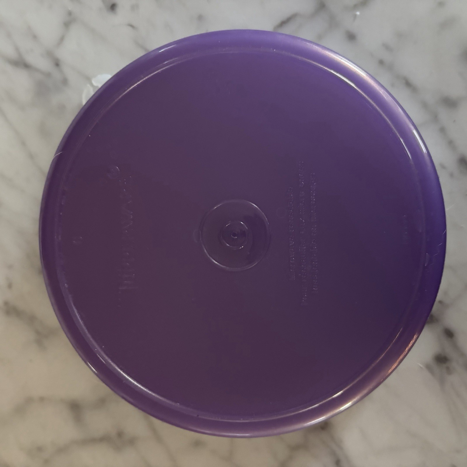 Vintage Purple Tupperware 6 1/2″ Round & Lid Storage Container 1405-19 Lunch Box