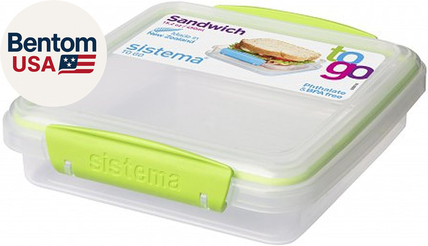 450Ml Sandwich Box to Go, One Box (Colors May Vary)
