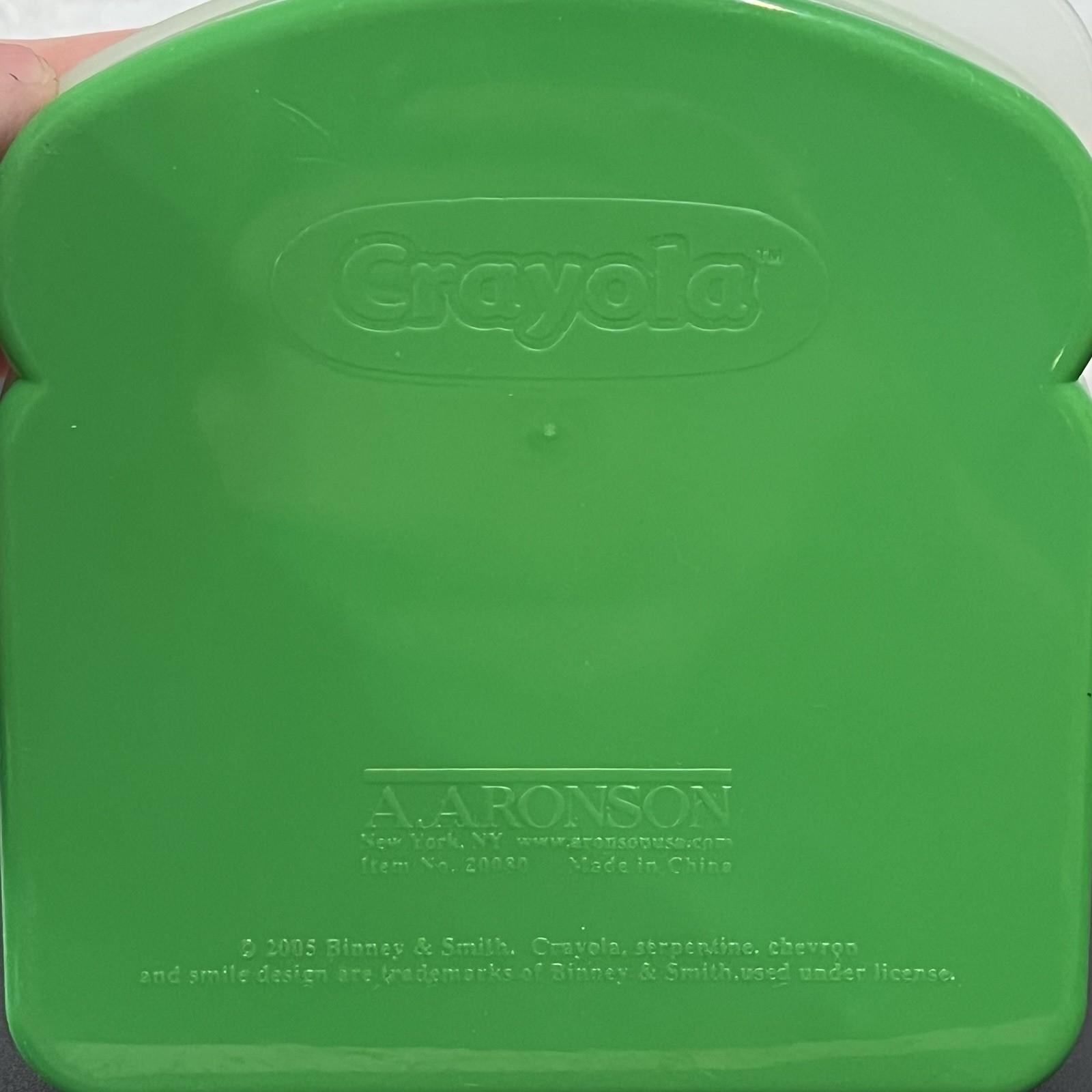 Crayola Snack Packer Sandwich Food Lunch Lunchbox Container Storage Green
