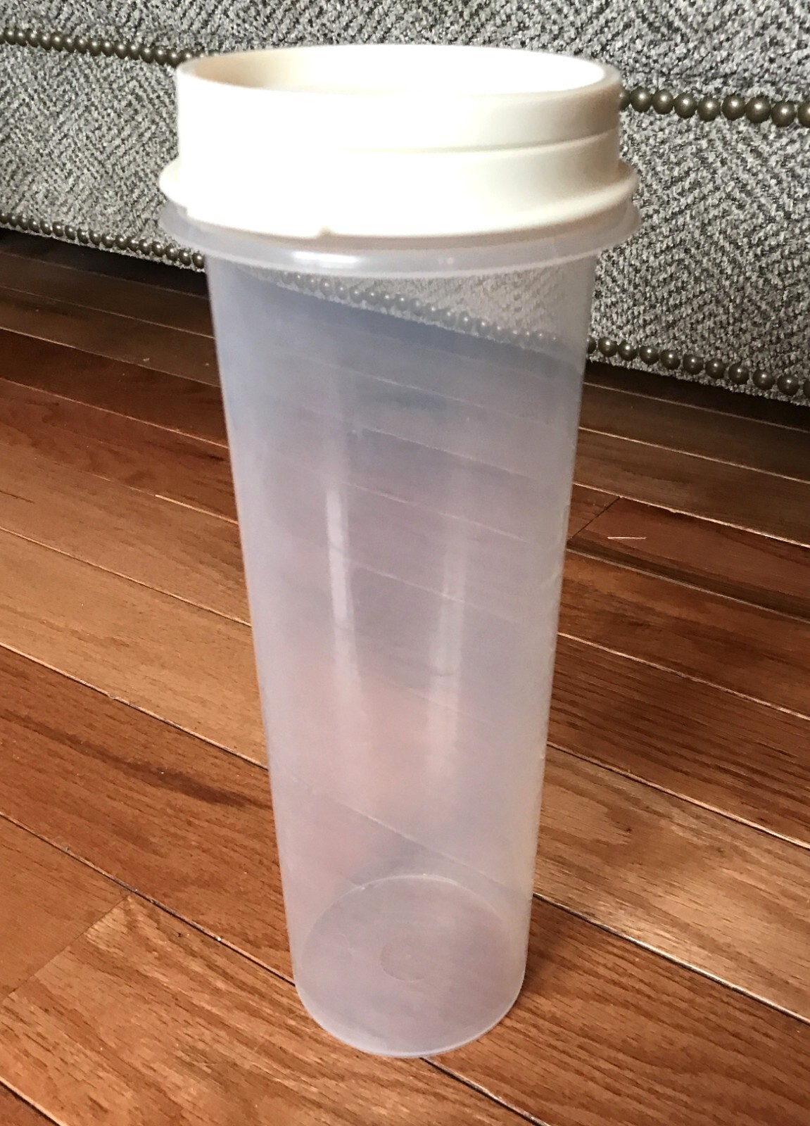 VTG Rubbermaid Pasta Spaghetti Container Holder Almond Portion Control Lid 0110