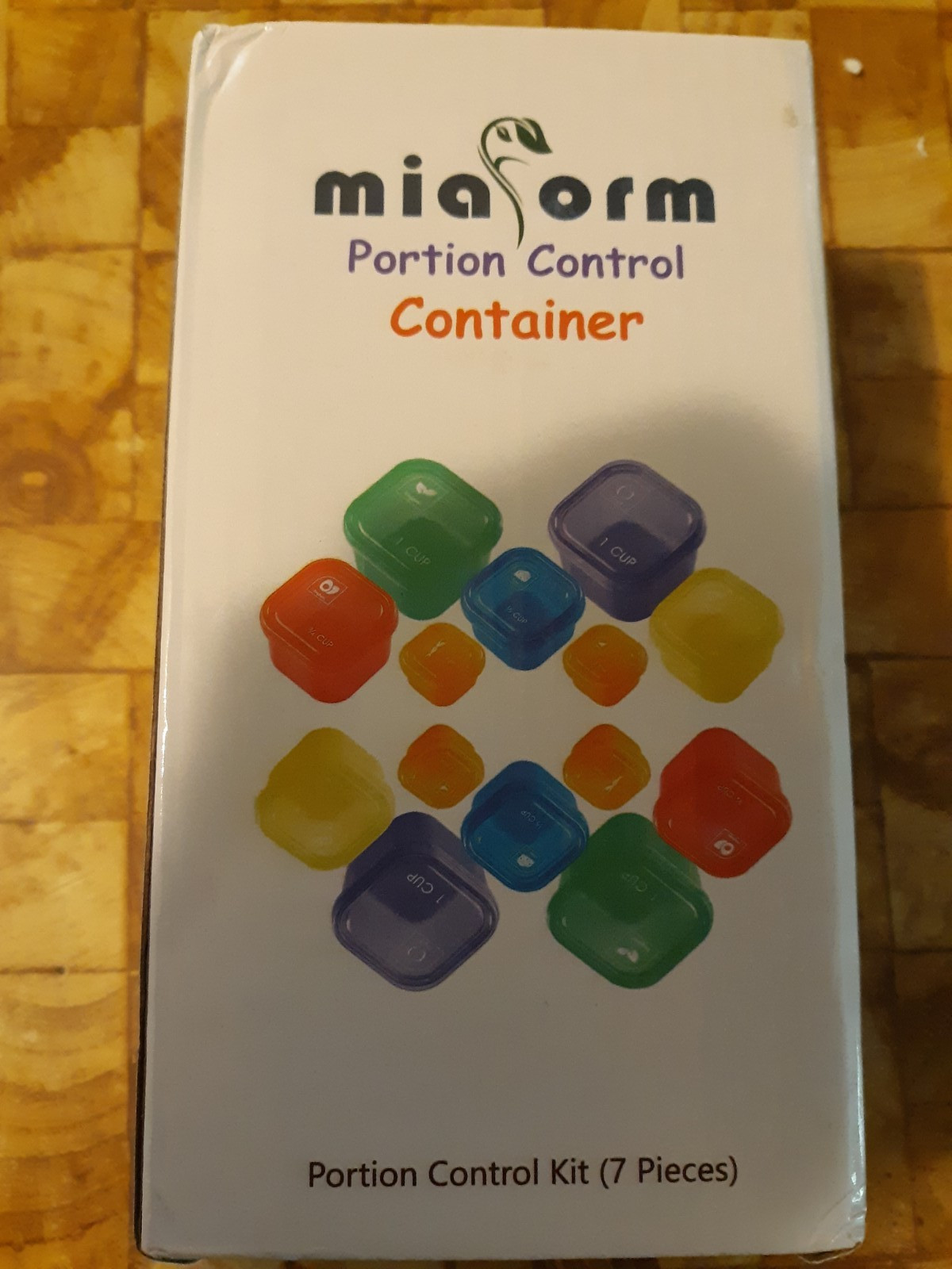7 piece portion control containers set