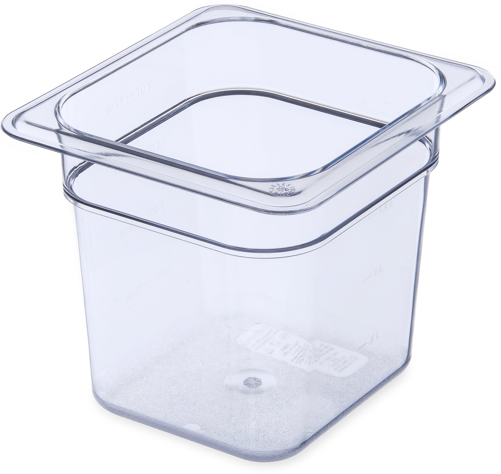 Storplus 6 Inch Clear Food Storage Container Nsf Dishwasher Safe Durable Pan