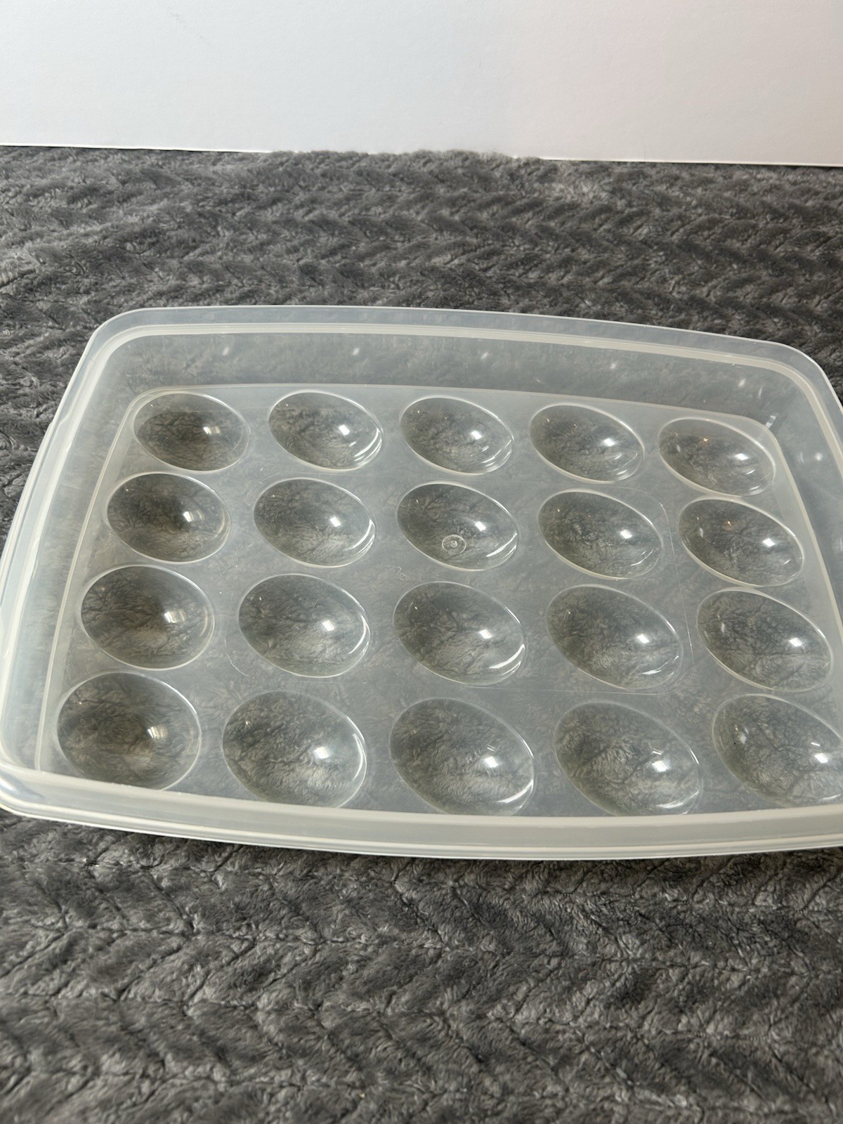Deviled Egg Keeper Container – Clear with White Lid
