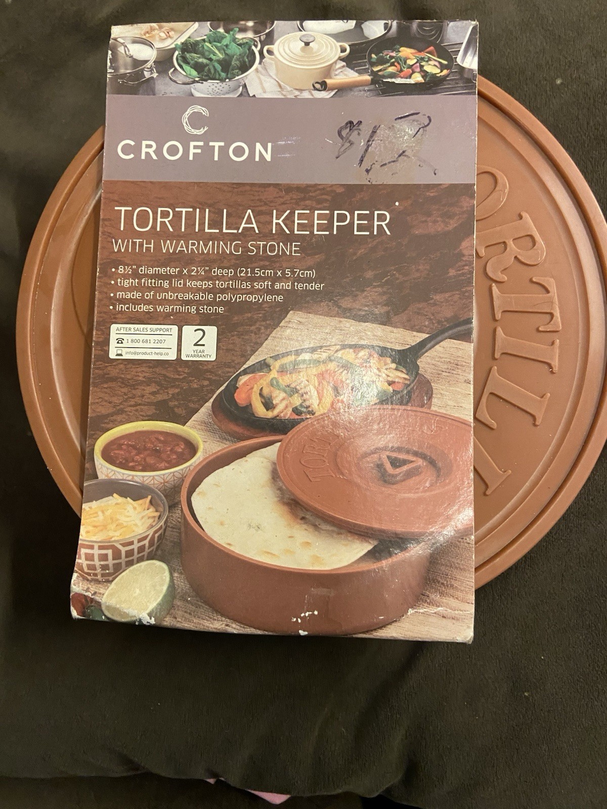 Crofton Tortilla Keeper With Warming Stone