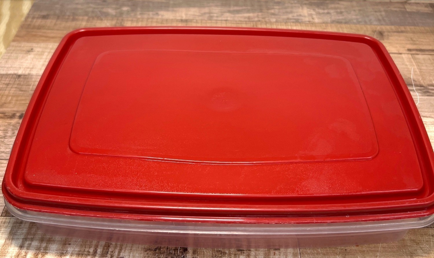 Rubbermaid Red Plastic Deviled Egg Storage Container With Lid – Holds 24 Eggs