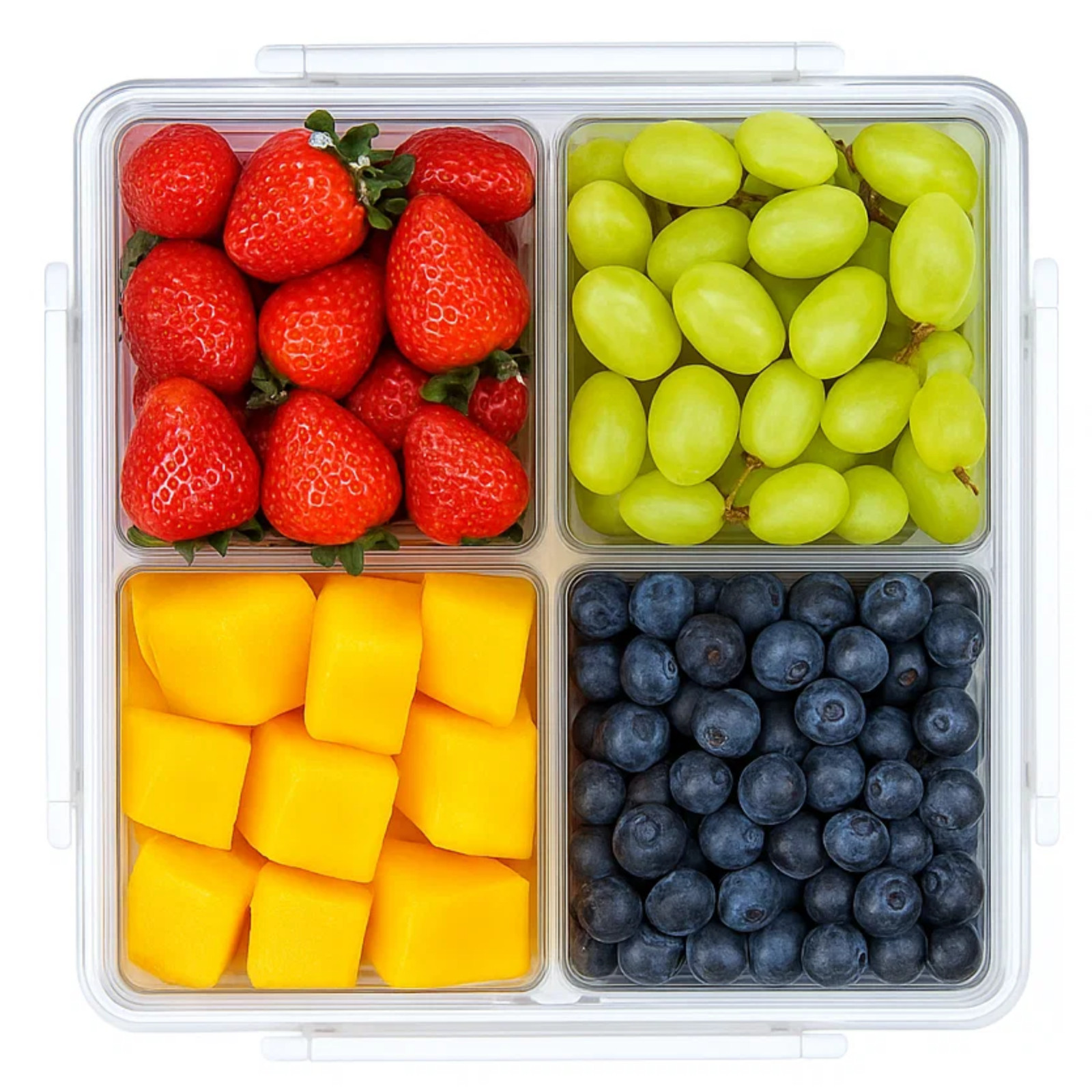 Open Box, 2pc Lustroware Airtight Removable Divided Platter Serving Tray