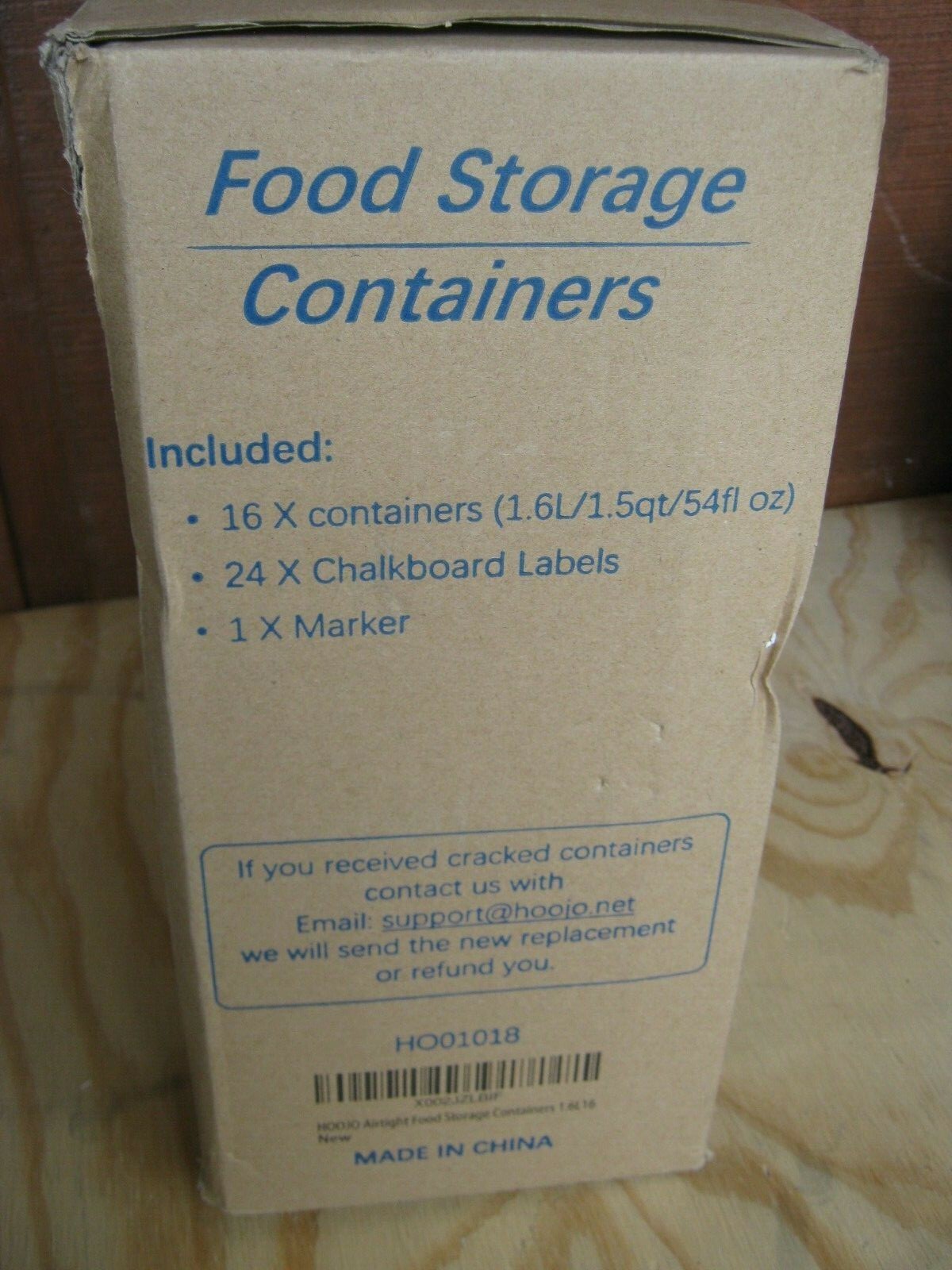 16 pc HOOJO Airtight Food Storage Plastic Container PBA Free 1.6L New