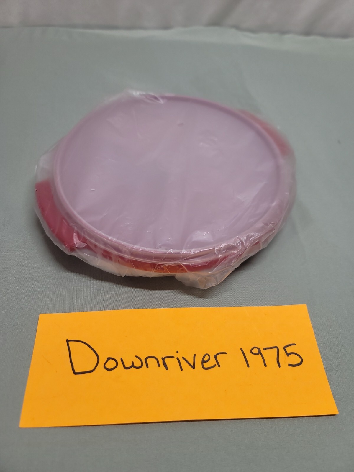 Tupperware Suzette Divided Relish Dish 3 Piece Red Base & Handle Sheer Lid 608-4