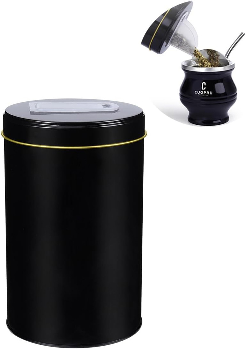 Yerbero Yerba Mate Container with Spout – Pouring Lid Easy Filling Mate Cup – Wo