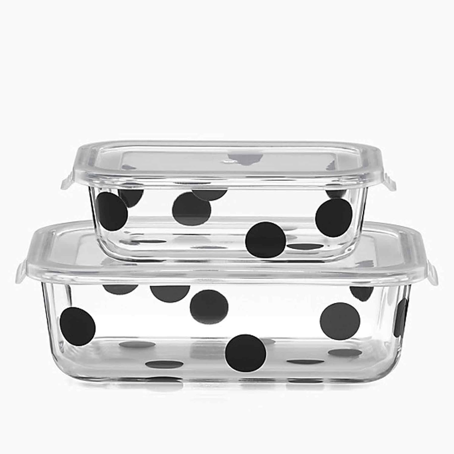 2 Piece Rectangular Food Storage Container Set Multicolor Kitchen Storage