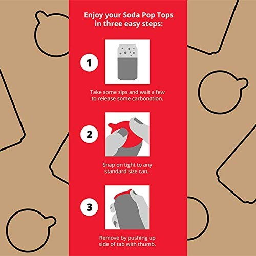 Soda Pop Tops – 12 Pack Can Lid Covers, Assorted