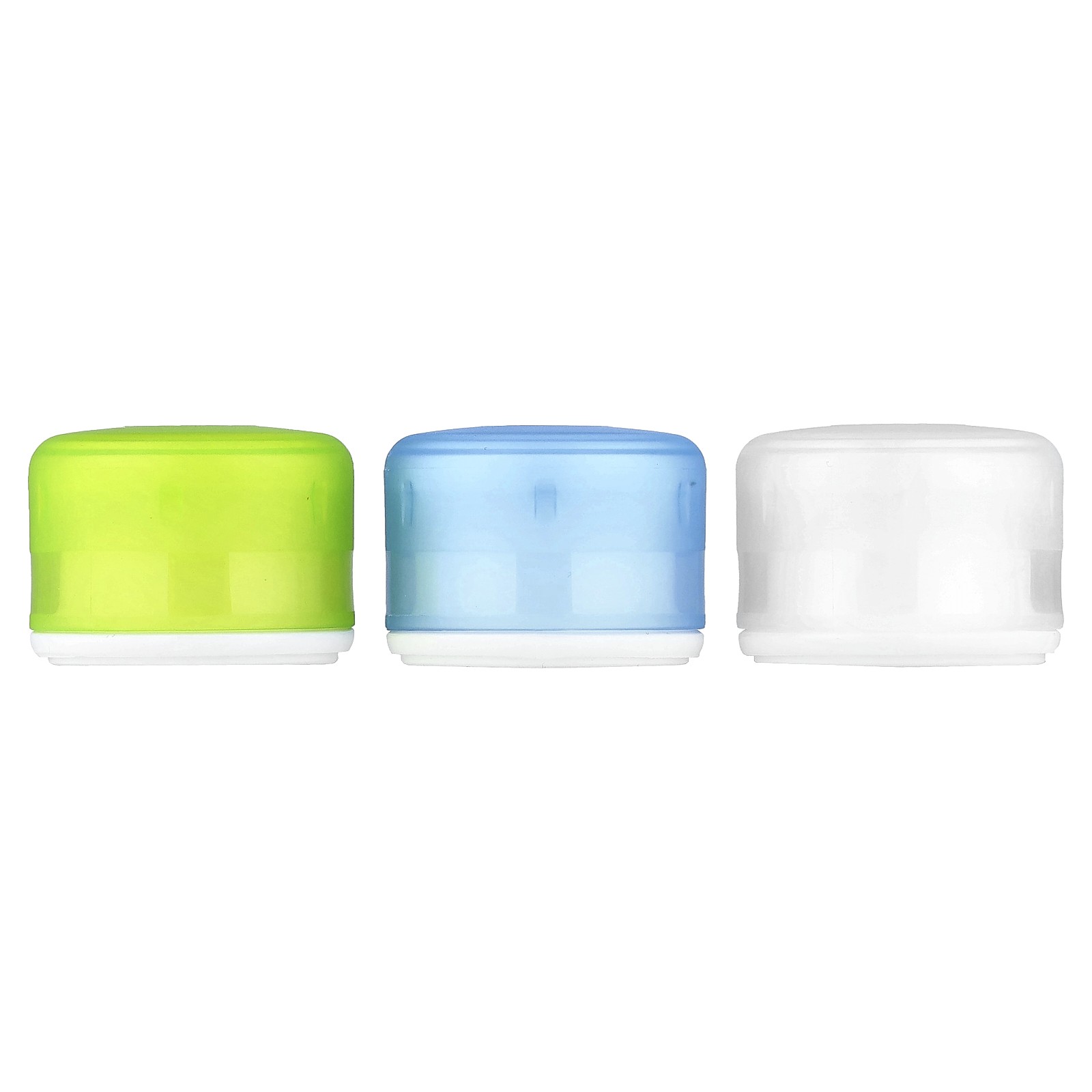 GoTubb® Containers, Clear, Green, Blue, 3 Pack