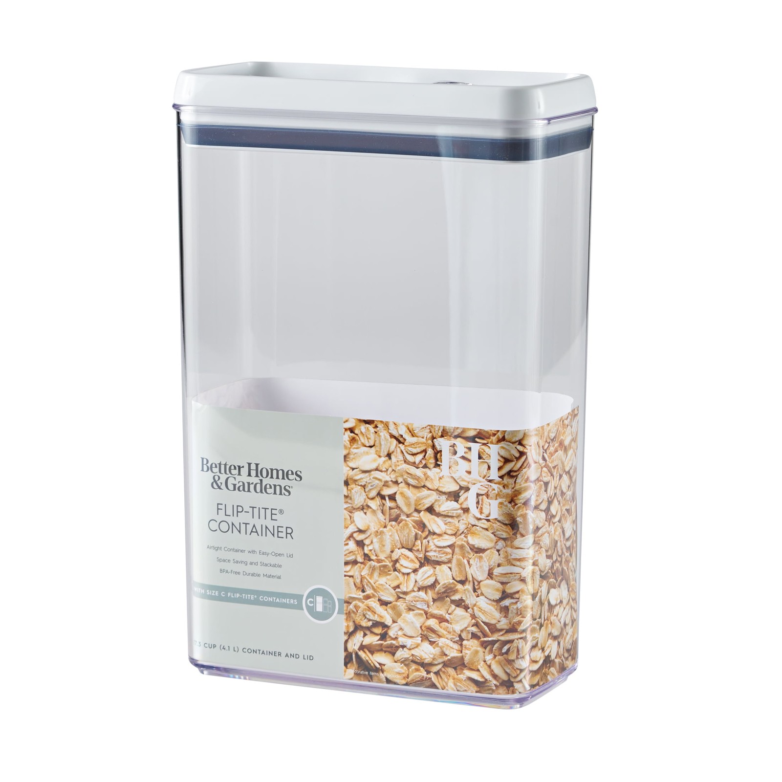 Canister 17.3 Cup Flip-Tite® Rectangular Food Storage Container Well Suited to