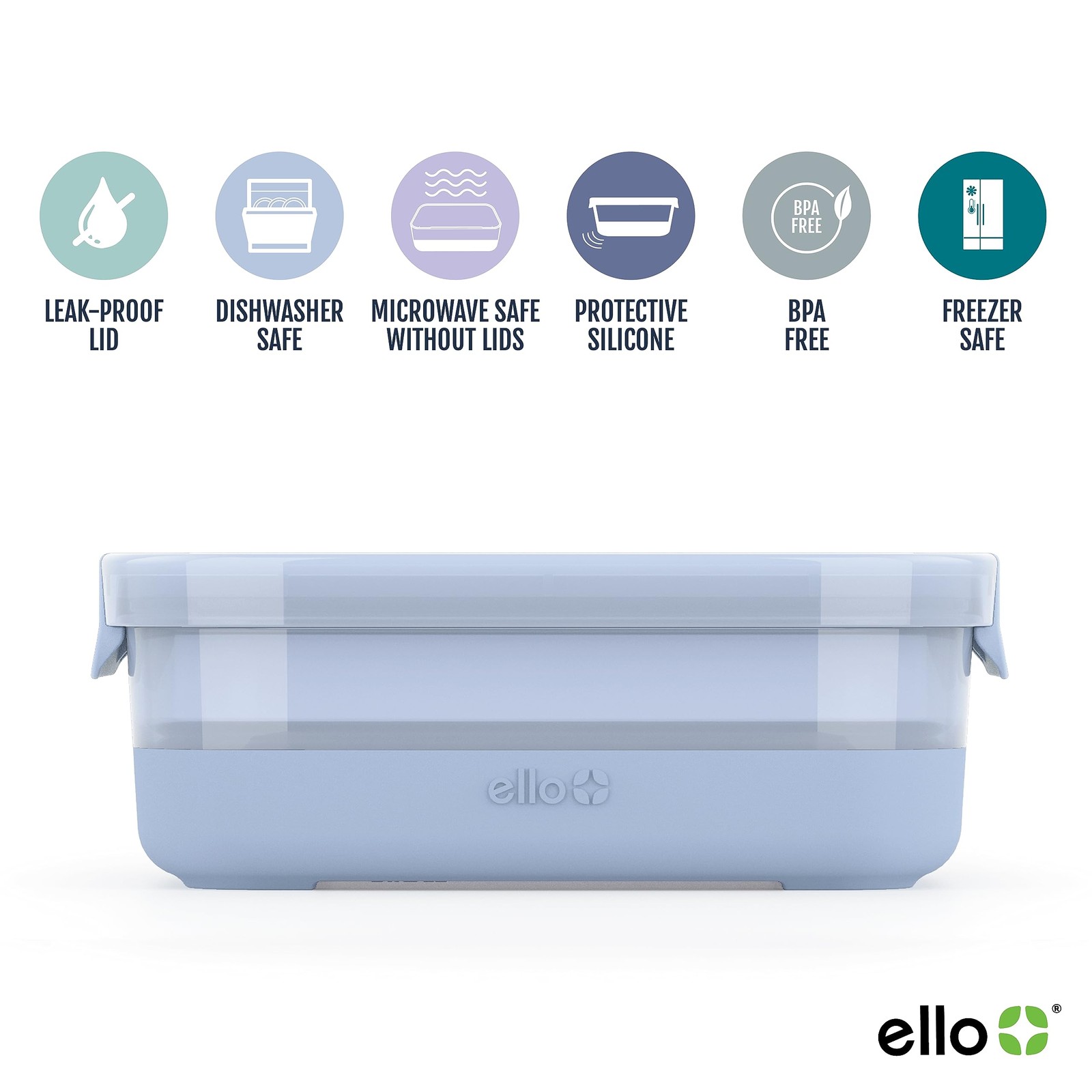Plastic 3.7 Cup Meal Prep Set 10 Pc, 5 Pack Set – BPA Free Plastic Food Stora…
