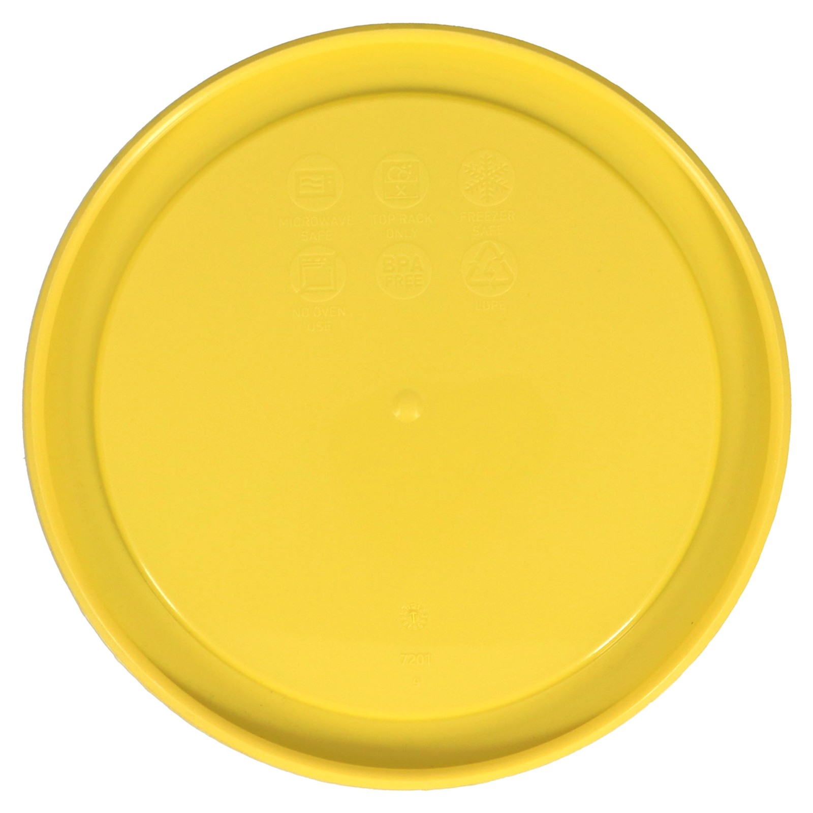 Pyrex 7201-PC Yolk Yellow Round Plastic Replacement Lid Cover