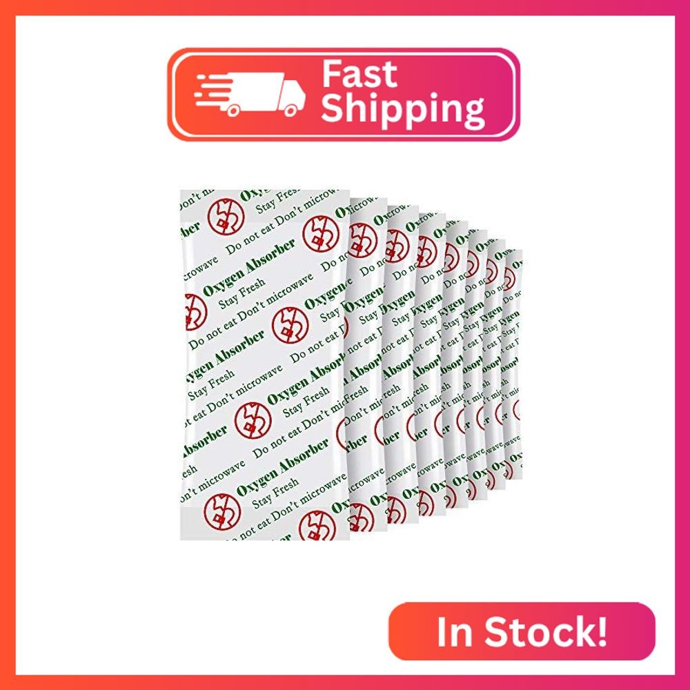 MakMeFre 3000cc(30Packets)) Oxygen Absorbers for Food Storage, Food Grade Oxygen
