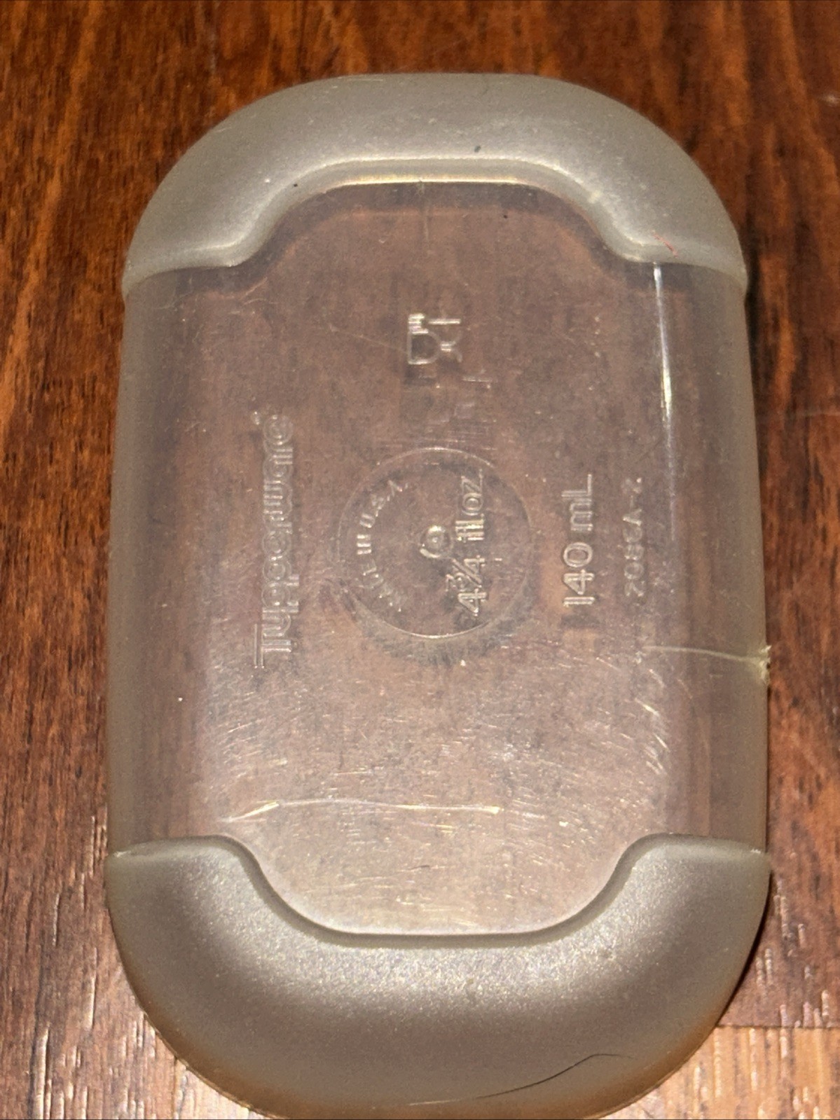 Vintage Tupperware 2086A-2 Mini Freezer Mates Container 4.75 oz Aqua Lid