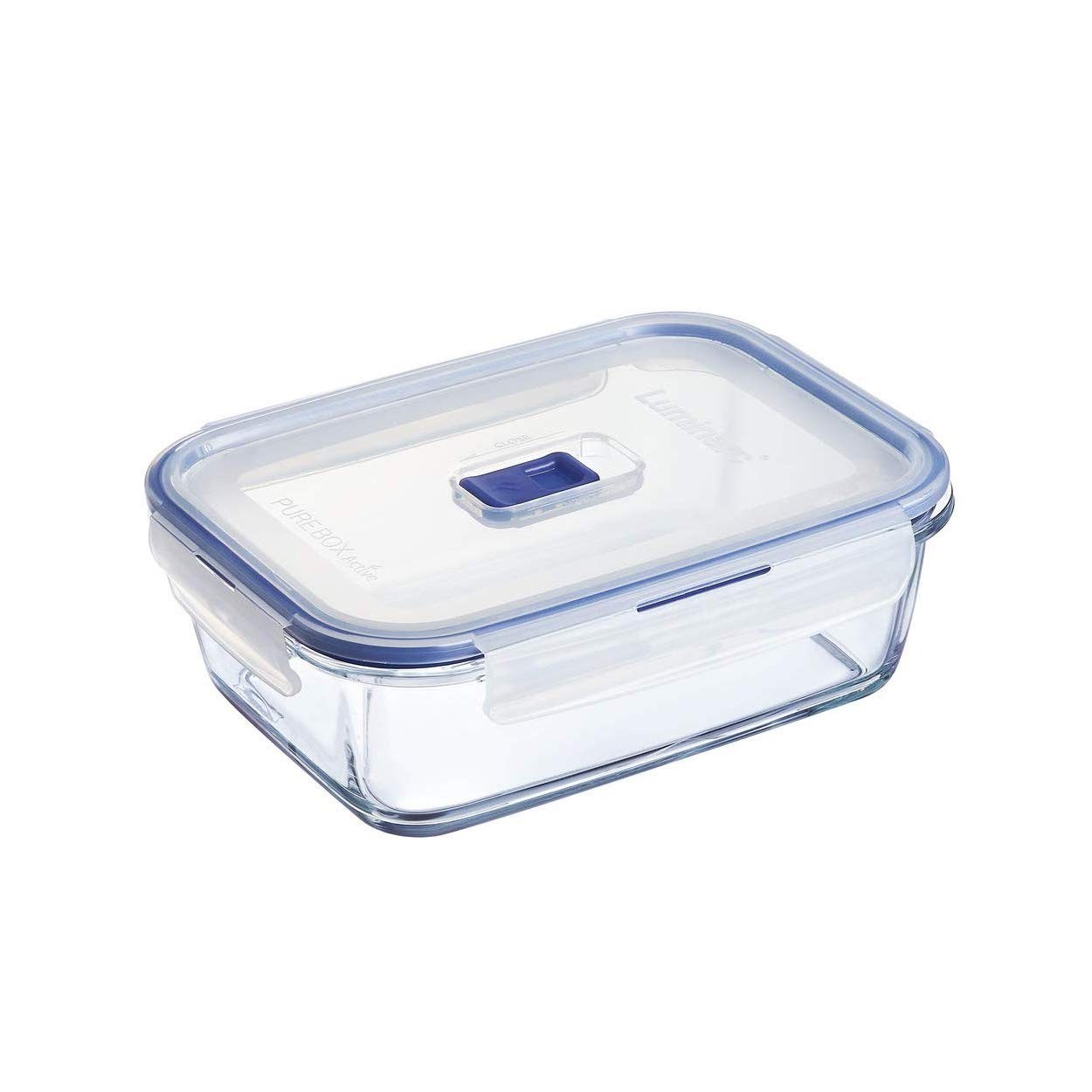 Pure Box Active Glass Food Storage Container with Sliding Vent Lid (Rect. 5.1…