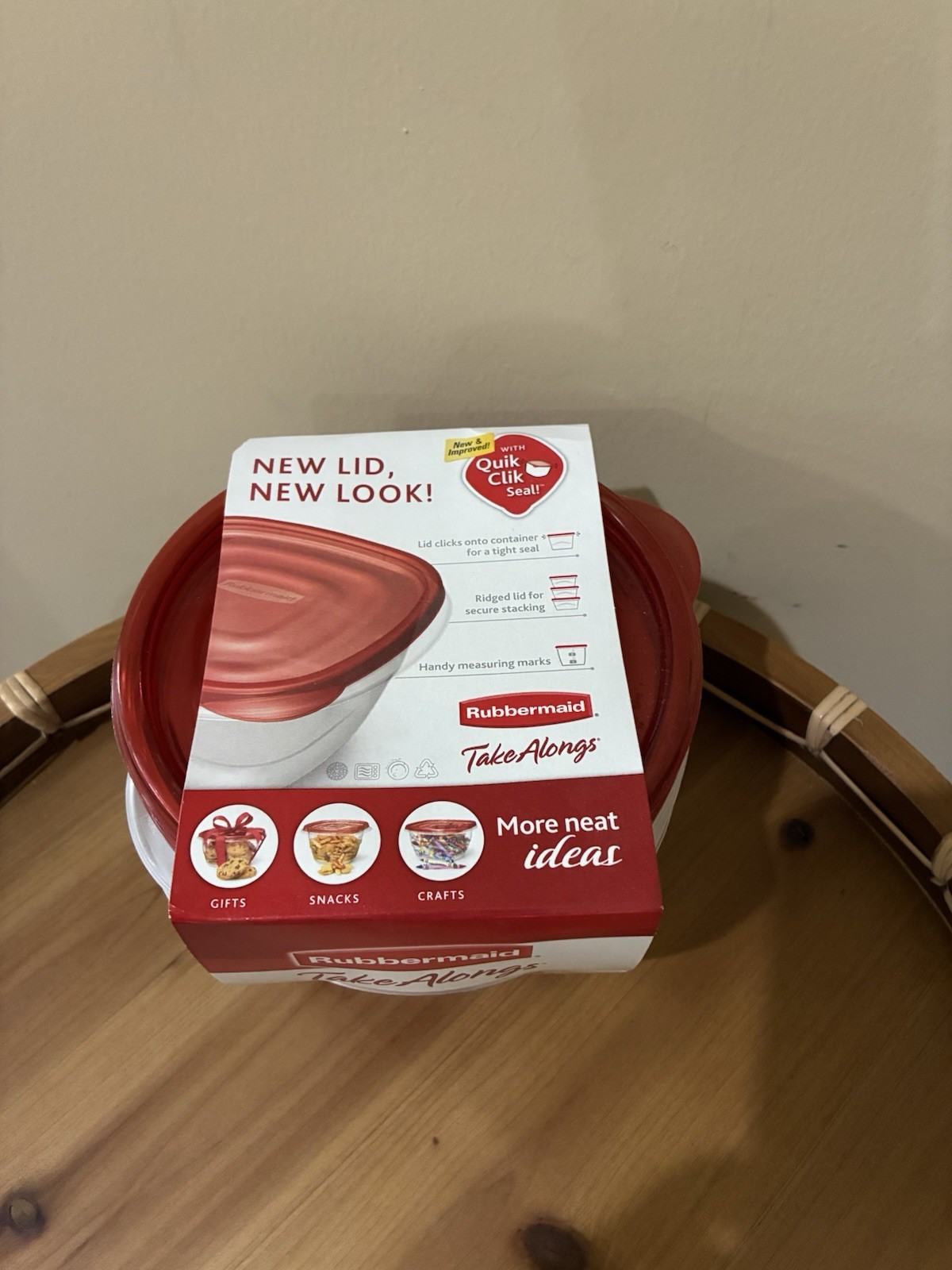 Brand New Rubbermaid Take Alongs Food Storage Containers 3.2 Cups 4 Pack