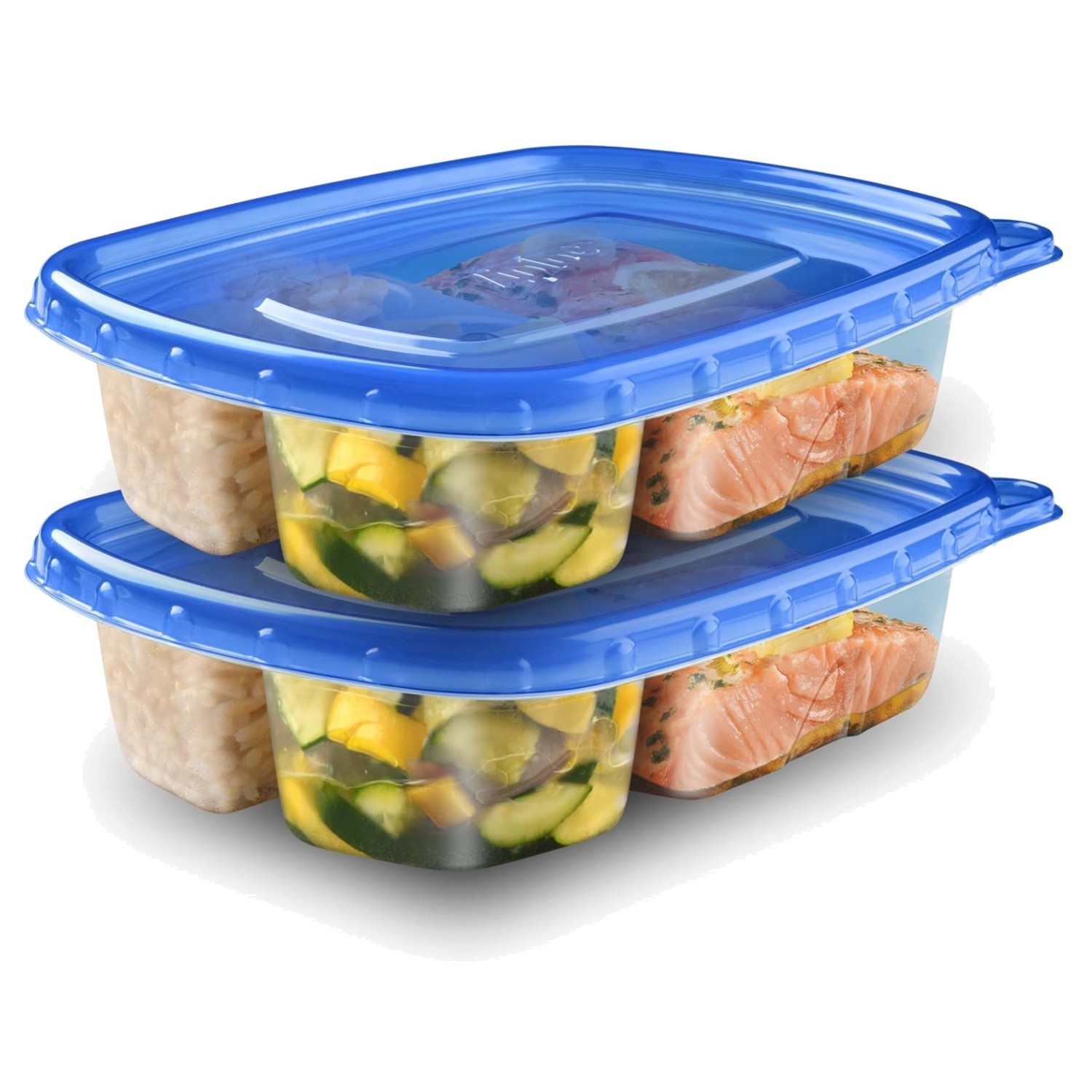 Reusable Meal Prep Containers with Divided Compartments – Space-Saving Design