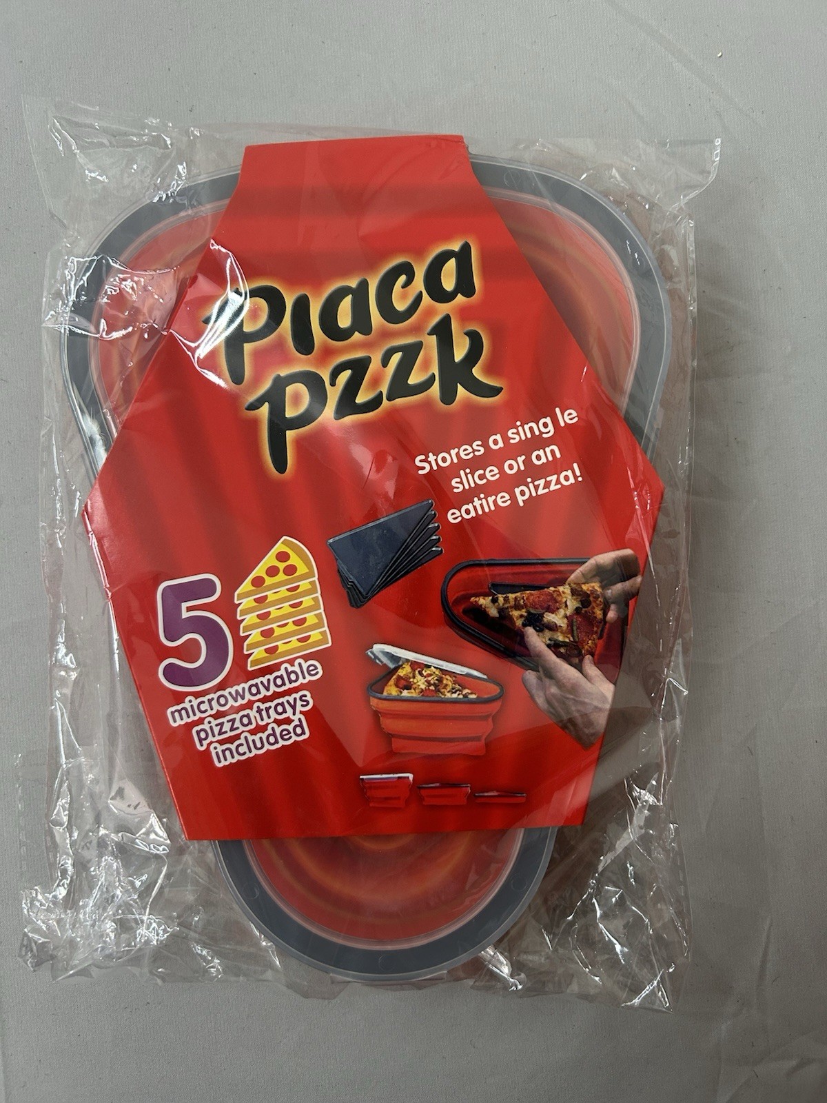 Microwavable Pizza Pack Storage Container 5 Trays
