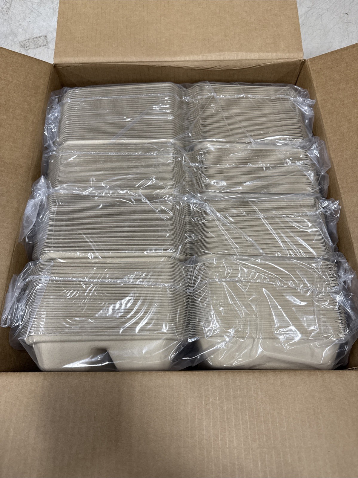 200 Pack Clamshell Take Out Food Containers, 100% Compostable Disposable To Go