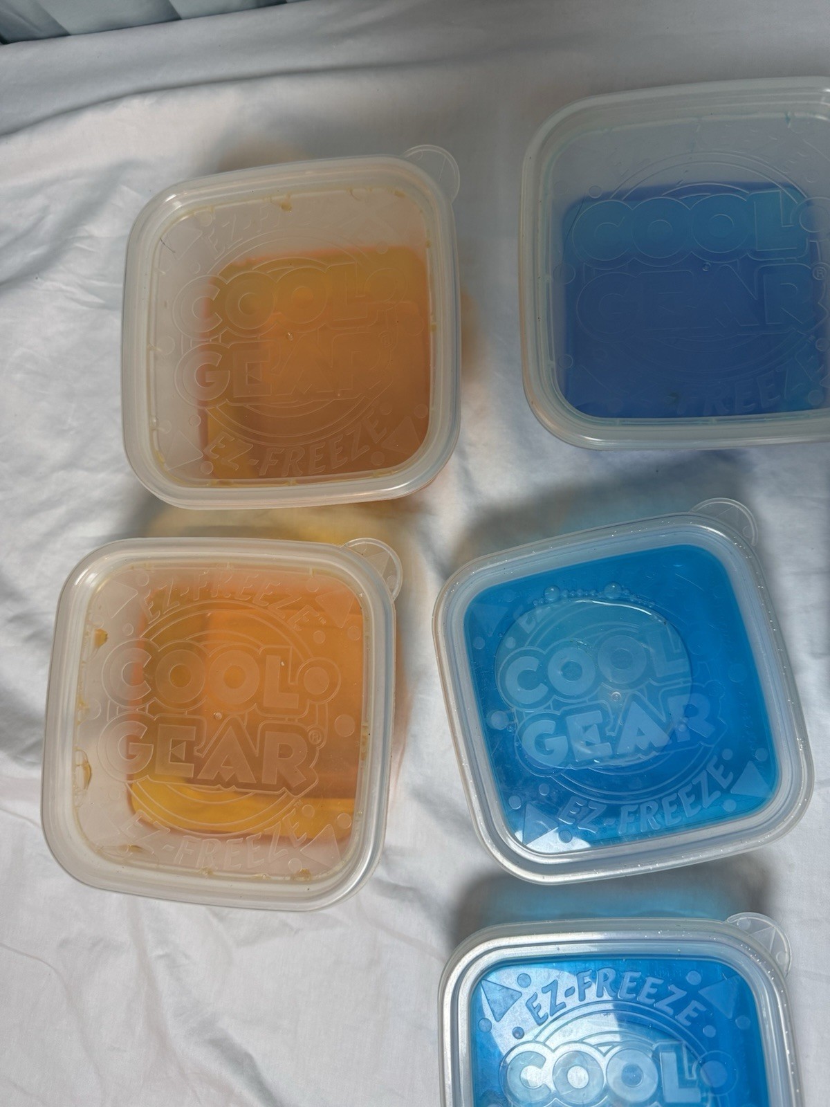Cool Gear Lot Of 7 Vintage Ez- Freeze Wild Packs Storage Containers 2003 Y2K Vtg