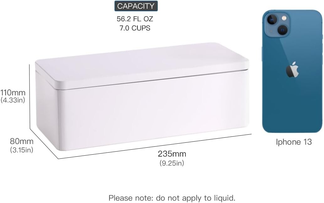 Food Storage Containers Tin Box with Airtight Lids Kitchen Pantry Organization-S