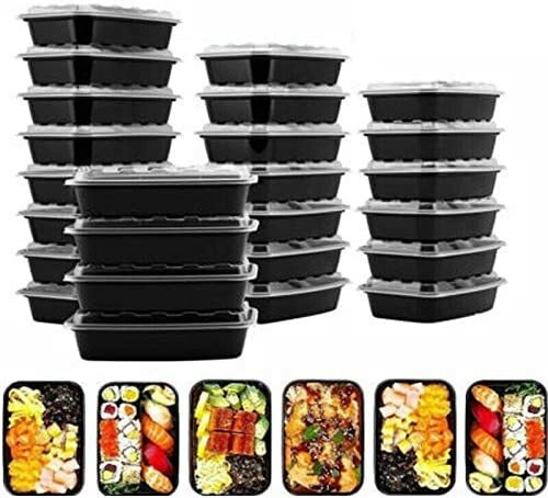 38oz Disposable Food Container Meal Prep BPA Free Microwavable Plastic Lunch Box