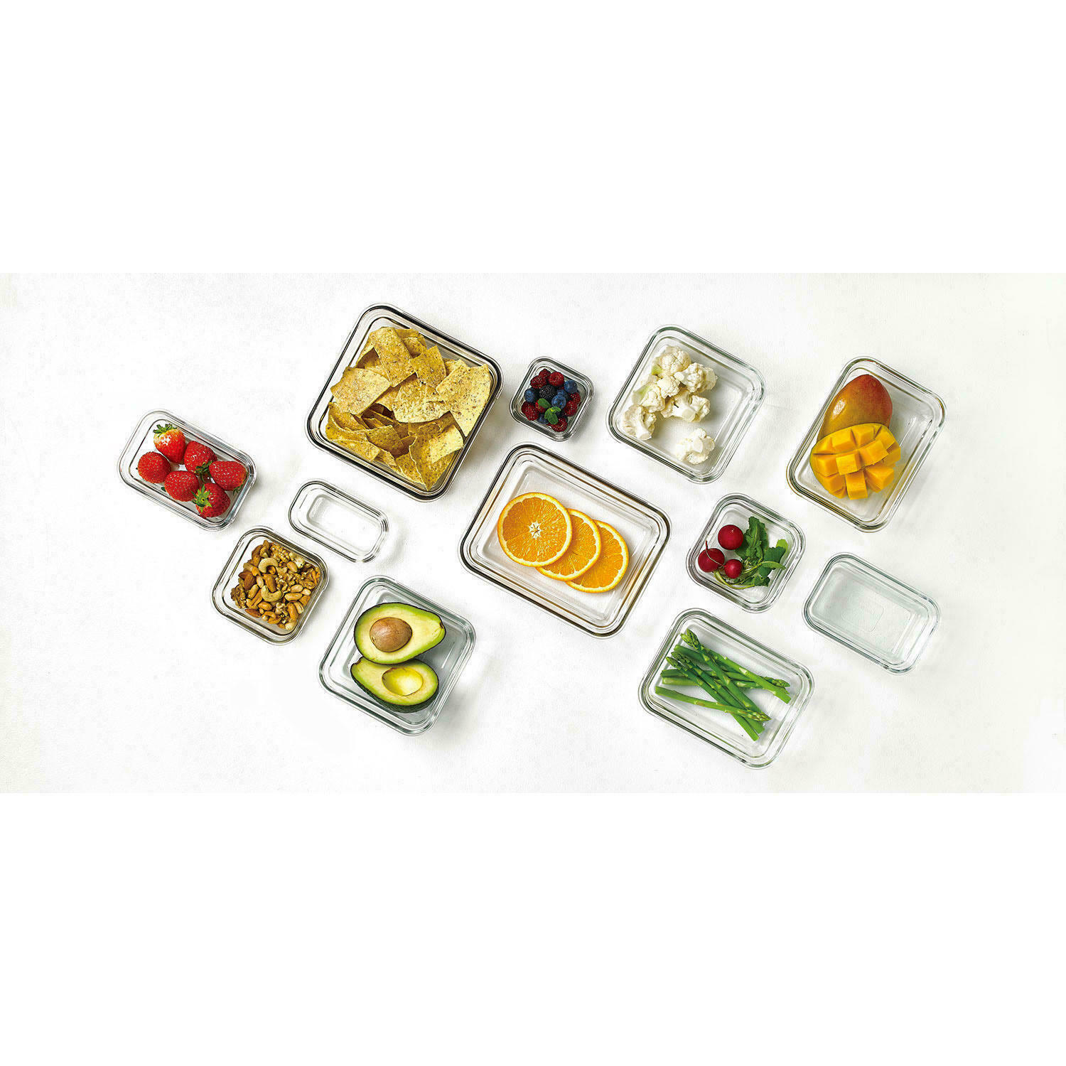 Member’s Mark 24-Piece Glass Food Storage Set by Glasslock BPA Free Containers