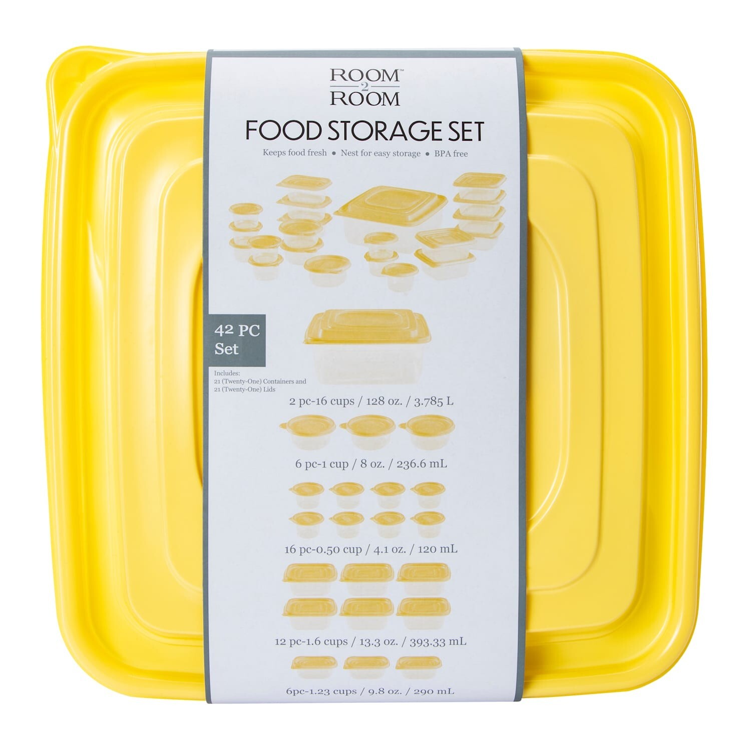 42 Piece Food Storage Container Set, with Easy Find Lids, Teal Brand New