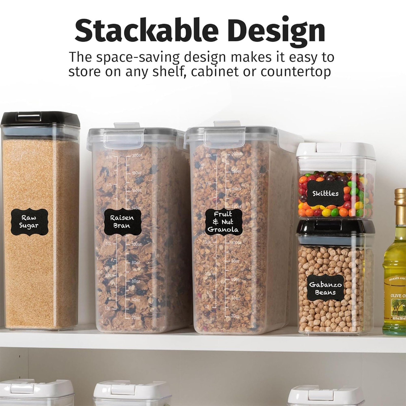 Shazo 2 Pack (6.3 L / 213 oz / 6.7 qt) EXTRA Large 6.3 L / 213 Oz, Black