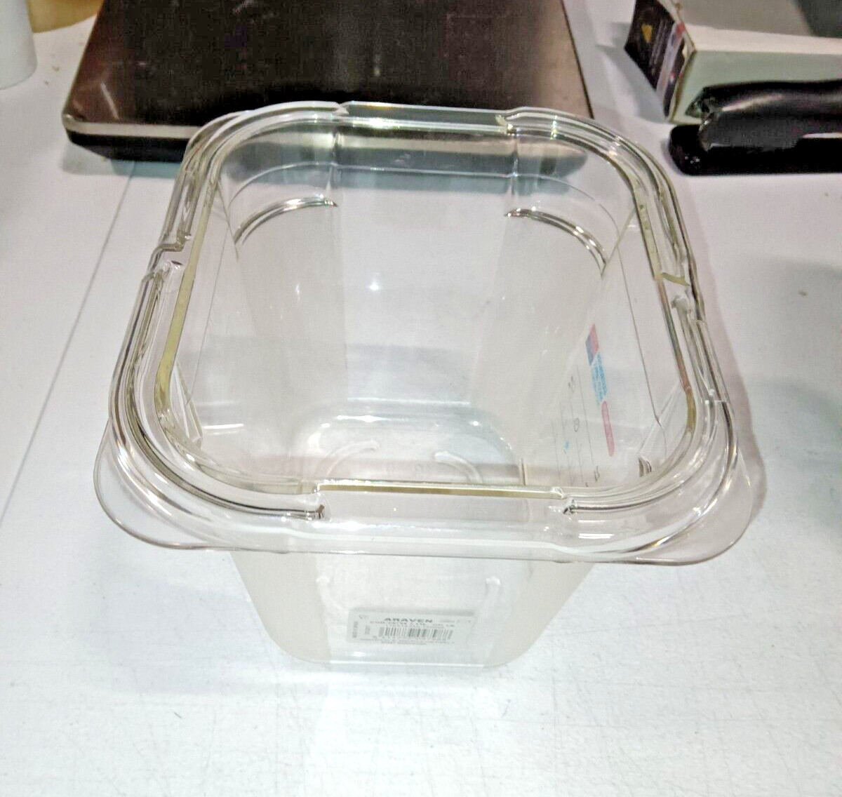 ARAVEN GN 1/6 h.150mm / 6″ 2,15 l./ 2,2qt Polycarbonate container without lid