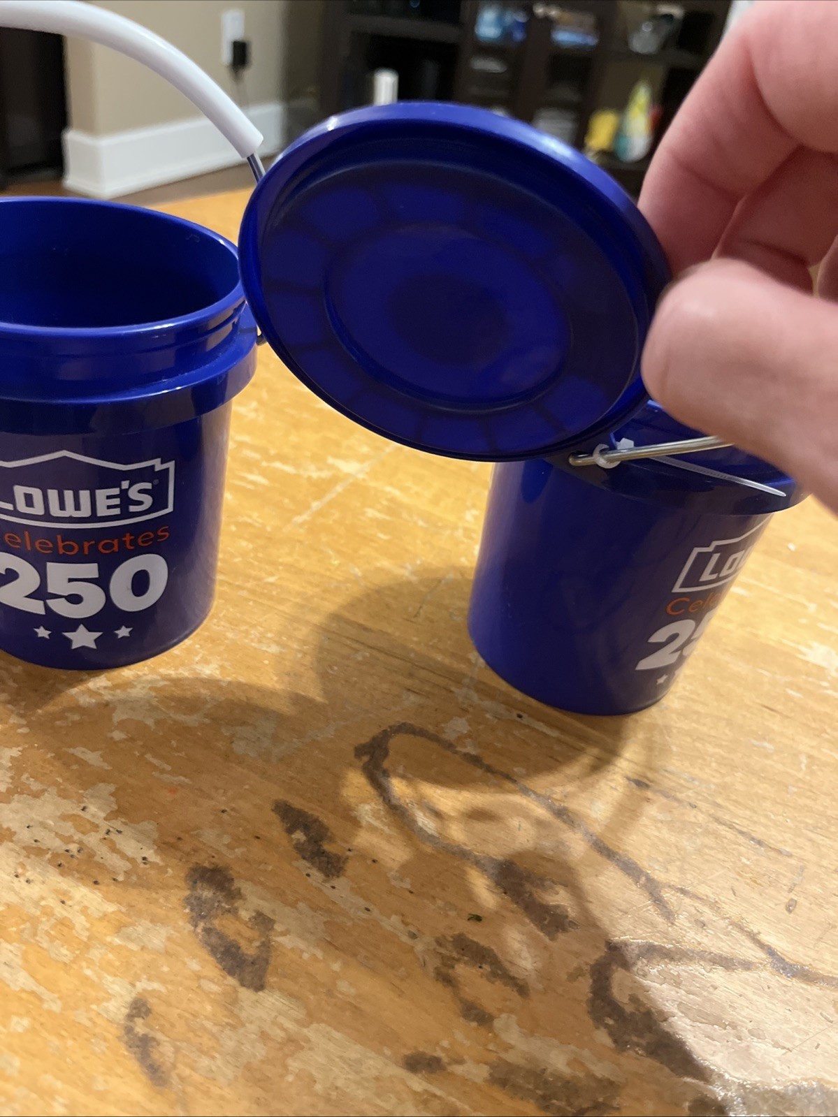 Lowe’s 250 Americana Blue Mini Bucket with Lid